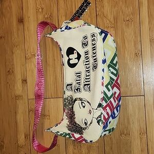 Harajuku Lovers Cream Shoulder with Red Strap Bag